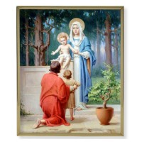 8" x 10" Gold Plaque Frame with a Chambers: Holy Family with St. John Print