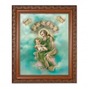 10" x 12" Ornate Wood Frame with an 8" x 10" St. Joseph Print