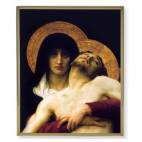 8" x 10" Gold Plaque Frame with a Bouguereau: Pieta Print