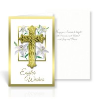 Lilies with Crucifix Easter Greeting Cards in a Box
