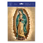 8" X 10" Our Lady Of Guadalupe Print (sold in inc. of 3)