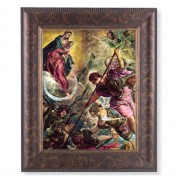 11 1/4" x 13 1/4" Art Deco Frame with an 8" x 10" Battle of Archangel St. Michael Print