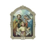 5" Cathedral 3D Plaque Holy Family