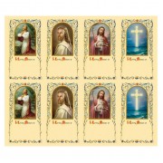 Assorted Memorial Eight-Up Micro Perforated Bulk Prayer-Cards  - 125 sheets (1000 total cards)