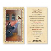 25pk - Divine Mercy 3 O"Clock Prayer  Gold Stamped Laminated Holy Card  Pk 25