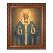 10" x 12" Ornate Wood Frame with an 8" x 10" Chambers: Madonna of the Rosary Print