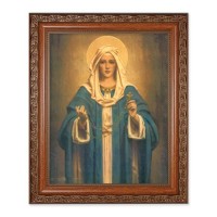 10" x 12" Ornate Wood Frame with an 8" x 10" Chambers: Madonna of the Rosary Print