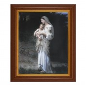 10 1/2" x 12 1/2" Walnut Finish Beveled Frame with 8" x 10" Bouguereau: Divine Innocence Textured Art 10 1/2" x 12 1/2" Walnut Finish Beveled Frame with 8" x 10" Bouguereau: Divine Innocence Textured Art