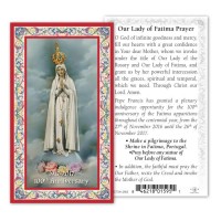 100pk - Our Lady of Fatima 100Th Anniversary Prayer-Card