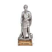 4 1/2" Pewter Saint George Statue Gift Boxed