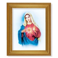 10" x 12" Gold Leaf Finish Beveled Frame with 8" x 10" Immaculate Heart of Mary Textured Art 10" x 12" Gold Leaf Finish Beveled Frame with 8" x 10" Immaculate Heart of Mary Textured Art