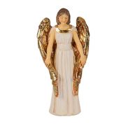 4" Cold Cast Resin Hand Painted Statue of Guardian Angel in a Deluxe Window Box