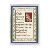 Serenity Prayer Gold Embossed Magnetic Frame with Easel Inc. of 4