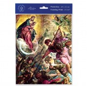 3pk - 8" x 10" Battle of of Archangel St. Michael Print  (sold in inc. of 3)