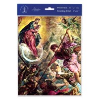 3pk - 8" x 10" Battle of of Archangel St. Michael Print  (sold in inc. of 3)