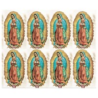 Our Lady of Guadalupe Eight-Up Micro Perforated Bulk Prayer-Cards  - 125 sheets (1000 total cards)