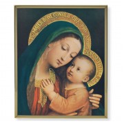 11" x 14" Gold Plaque Frame with a Our Lady of Good Counsel Print