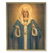 8" x 10" Gold Plaque Frame with a Chambers: Our Lady of the Rosary Print