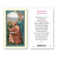 25pk - Oraicion A San Mateo Laminated Holy Card Pk 25