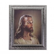 10 1/2" x 12 1/2" Grey Oak Finish Frame with an 8" x 10" Sallman: Head Of Christ Print 10 1/2" x 12 1/2" Grey Oak Finish Frame with an 8" x 10" Sallman: Head Of Christ Print