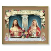 11" x 14" Gold Plaque Frame with a House Blessing: SHJ-IHM Print