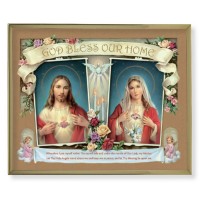 11" x 14" Gold Plaque Frame with a House Blessing: SHJ-IHM Print