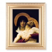 10 1/4" x 12 1/4" Satin Gold Frame with an 8" x 10" The Pieta Print