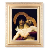 10 1/4" x 12 1/4" Satin Gold Frame with an 8" x 10" The Pieta Print