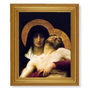 10" x 12" Gold Leaf Finish Beveled Frame with 8" x 10" Pieta Textured Art
