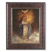 11 1/4" x 13 1/4" Art Deco Frame with an 8" x 10" Mary with Monstrance Print