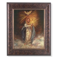 11 1/4" x 13 1/4" Art Deco Frame with an 8" x 10" Mary with Monstrance Print