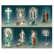 Ocean Eight-Up Micro Perforated Bulk Prayer-Cards  - 125 sheets (1000 total cards)