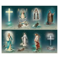 Ocean Eight-Up Micro Perforated Bulk Prayer-Cards  - 125 sheets (1000 total cards)