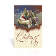 10pk - Drummer Boy and Bethlehem with a Shepherd Christmas Card  sold in inc of 10