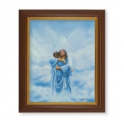 10 1/2" x 12 1/2" Walnut Finish Beveled Frame with 8" x 10" Welcome Home- The Reunion Textured Art