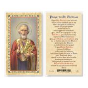 St. Nicholas Laminated Holy Card. Inc. of 25