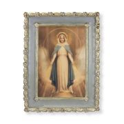 5 1/2" x 7 1/2" Rosebud Frame with Chambers: Miraculous Mary Print