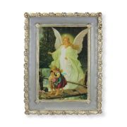 5 1/2" x 7 1/2" Rosebud Frame with Guardian Angel Print