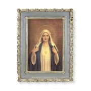 5 1/2" x 7 1/2" Rosebud Frame with Chambers: Immaculate Heart of Mary Print