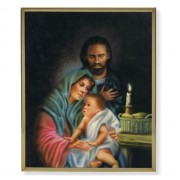 8" x 10" Gold Plaque Frame with a Holy Family Print