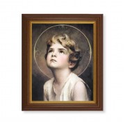 10 1/2" x 12 1/2" Walnut Finish Beveled Frame with 8" x 10" Chambers: Divine Innocence Textured Art 10 1/2" x 12 1/2" Walnut Finish Beveled Frame with 8" x 10" Chambers: Divine Innocence Textured Art