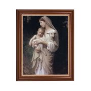 13 1/2" x 16 9/16" Walnut Finished Frame with 11" x 14" Divine Innocence Textured Art