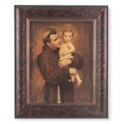 11 1/4" x 13 1/4" Art Deco Frame with an 8" x 10" St. Anthony with Jesus Print