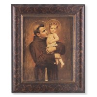 11 1/4" x 13 1/4" Art Deco Frame with an 8" x 10" St. Anthony with Jesus Print