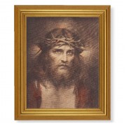 10" x 12" Gold Leaf Finish Beveled Frame with 8" x 10" Chambers: Ecce Homo Textured Art