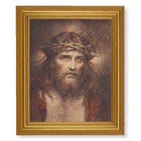 10" x 12" Gold Leaf Finish Beveled Frame with 8" x 10" Chambers: Ecce Homo Textured Art