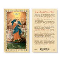 25pk - Our Lady Untier Of Knots Gold Stamped Laminated Holy Card Pk 25 25pk - Our Lady Untier Of Knots Gold Stamped Laminated Holy Card Pk 25