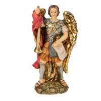 4" Cold Cast Resin Hand Painted Statue of Saint Gabriel in a Deluxe Window Box 4" Cold Cast Resin Hand Painted Statue of Saint Gabriel in a Deluxe Window Box