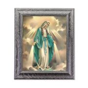 10 1/2" x 12 1/2" Grey Oak Finish Frame with an 8" x 10" Our Lady Of Grace Print