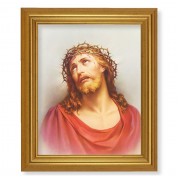 10" x 12" Gold Leaf Finish Beveled Frame with 8" x 10" Christ in Agony Textured Art